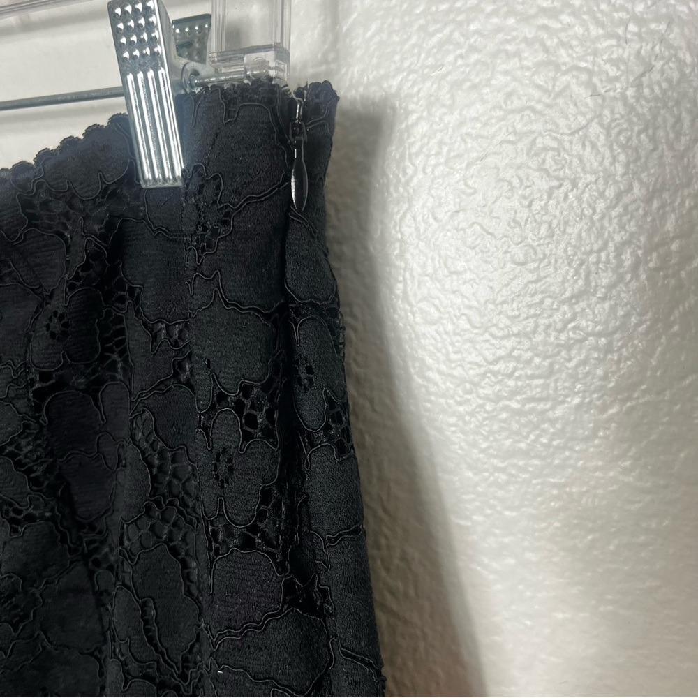 Express High Waisted Lace Peplum Midi Pencil Skirt Size 10 NWT - Picture 14 of 15